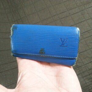Vintage LV Louis Vuitton Epe Leather Key Holder Case Unisex Women's Men's